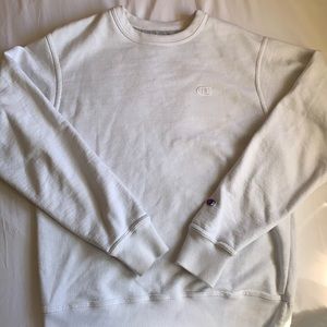 Authentic White Champion Crew Neck